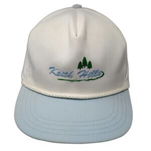 Town Talk 5 Panel White Hat One Size Keith Hills Golf Club Rope Made in USA